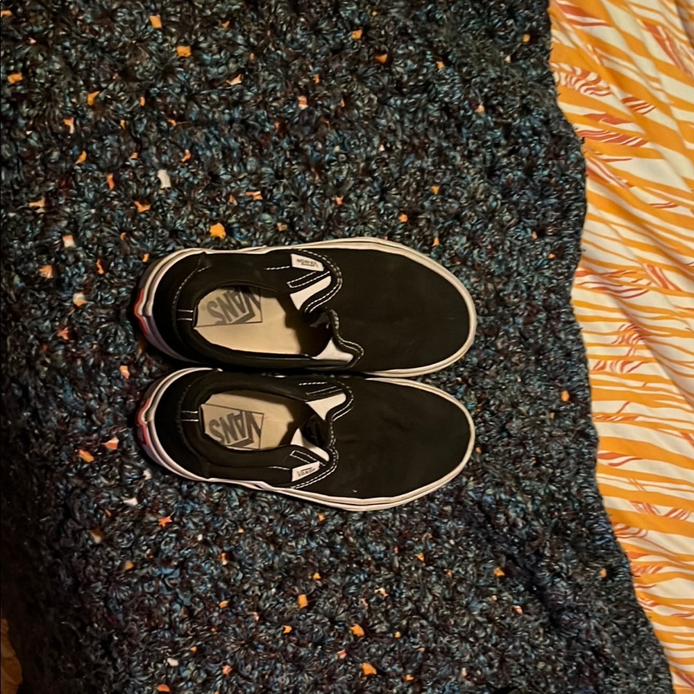 Vans Black Slip-On Shoes